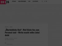 Bild zum Artikel: „Überhebliche Ekel“: Weil Gäste fies zum Personal sind – Wirtin macht volles Lokal dicht