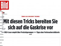 Bild zum Artikel: Über 400 Prozent Teurer - So bereiten Sie sich auf die Gaskrise vor