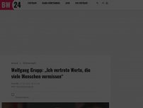 Bild zum Artikel: Wolfgang Grupp: „Ich vertrete Werte, die viele Menschen vermissen“