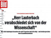 Bild zum Artikel: Top-Experten gegen Minister - „Herr Lauterbach verabschiedet sich von der Wissenschaft“