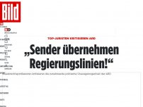 Bild zum Artikel: Top-Juristen kritisieren ARD - „Sender übernehmen Regierungslinien!“