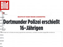 Bild zum Artikel: Beamte mit Messer angegriffen - Polizei Dortmund erschießt 16-Jährigen