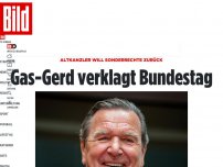 Bild zum Artikel: Altkanzler will Sonderrechte zurück - Gas-Gerd verklagt Bundestag