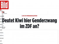 Bild zum Artikel: Live im Fernsehgarten - Deutet Kiwi hier Genderzwang im ZDF an?