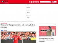 Bild zum Artikel: Marius Müller - „Schwules Weggedrehe“: Deutscher Keeper schockt mit homophober Aussage