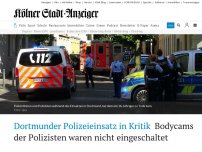 Bild zum Artikel: Dortmunder Polizeieinsatz in Kritik: Bodycams der Polizisten waren nicht eingeschaltet