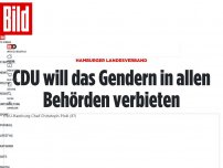 Bild zum Artikel: Hamburger Landesverband - CDU will das Gendern in allen Behörden verbieten