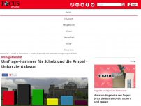 Bild zum Artikel: Ampel auf dem Tiefpunkt - 65 Prozent der Deutschen sind mit Scholz-Regierung unzufrieden