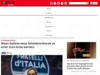 Bild zum Artikel: Sorge um Regierungswechsel: 2,77 Billionen Euro: Wann Italiens...