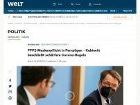 Bild zum Artikel: FFP2-Maskenpflicht in Fernzügen – Kabinett beschließt schärfere Corona-Regeln