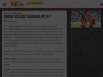 Bild zum Artikel: Union schlägt Schalke mit 6:1