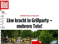 Bild zum Artikel: Horror-Unfall in Holland - Lkw kracht in Grillparty – mehrere Tote!