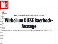 Bild zum Artikel: „Egal, was meine deutschen Wähler denken“ - Wirbel um DIESE Baerbock-Aussage