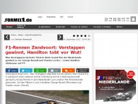 Bild zum Artikel: F1-Rennen Zandvoort: Verstappen gewinnt, Hamilton tobt vor Wut!