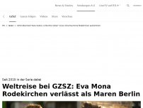 Bild zum Artikel: Eva Mona nimmt Abschied vom GZSZ-Kiez<br>