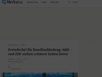 Bild zum Artikel: Preisdeckel für Rundfunkbeitrag: ARD und ZDF stehen schwere Zeiten bevor