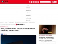 Bild zum Artikel: Pleite in Kronach - 4000 Jobs betroffen: Automobilzulieferer Dr. Schneider ist insolvent