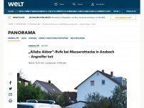 Bild zum Artikel: „Allahu Akbar“-Rufe bei Messerattacke in Ansbach - Angreifer tot