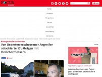 Bild zum Artikel: Lage unklar - Messerattacke in Ansbach - Polizei erschießt Angreifer