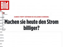 Bild zum Artikel: Habeck trifft wütende EU in Brüssel - Machen sie heute den Strom billiger?