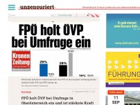 Bild zum Artikel: FPÖ holt ÖVP bei Umfrage in Oberösterreich ein und ist stärkste Kraft