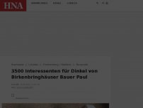 Bild zum Artikel: 3500 Interessenten für Dinkel von Birkenbringhäuser Bauer Paul