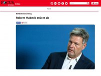 Bild zum Artikel: Talfahrt für Wirtschaftsminister geht weiter: Robert Habeck...