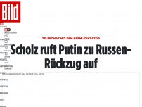 Bild zum Artikel: Telefonat mit dem Kreml-Diktator - Scholz ruft Putin zu Russen-Rückzug auf
