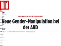 Bild zum Artikel: Wörter in Untertiteln verändert - Neue Gender-Manipulation bei der ARD