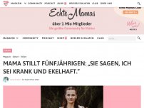 Bild zum Artikel: Mama stillt Fünfjährigen: „Sie sagen, ich sei krank und ekelhaft.“