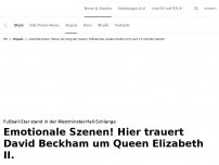 Bild zum Artikel: David Beckham weint vor dem Sarg der Queen<br>