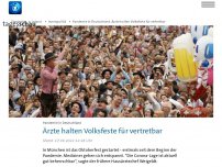 Bild zum Artikel: Pandemie in Deutschland: Ärzte halten Volksfeste für vertretbar