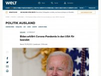Bild zum Artikel: Biden erklärt Corona-Pandemie in den USA für beendet