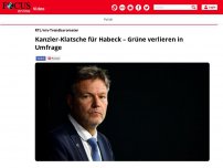 Bild zum Artikel: RTL/ntv-Trendbarometer: Kanzler-Klatsche für Habeck – Grüne...