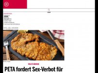Bild zum Artikel: PETA fordert Sex-Verbot für fleischessende Männer