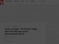 Bild zum Artikel: „Immer ein Bayer“: Ex-FCB-Star Thiago kehrt nach München zurück