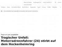 Bild zum Artikel: Motorradprofi (24) stirbt auf dem Hockenheimring<br>