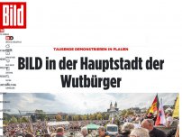 Bild zum Artikel: 4200 demonstrieren in Plauen - BILD in der Hauptstadt der Wutbürger