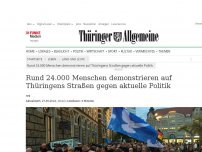 Bild zum Artikel: Zehntausende Menschen aus Protest auf Thüringens Straßen