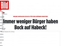 Bild zum Artikel: Umfrage-Schock für den Grünen-Minister - Immer weniger Bürger haben Bock auf Habeck!