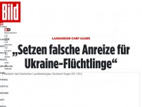 Bild zum Artikel: Landkreise-Chef Sager - „Falsche Anreize für Ukraine-Flüchtlinge“