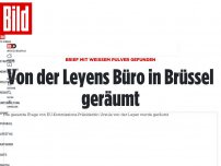 Bild zum Artikel: Brief mit weißem Pulver gefunden - Von der Leyens Büro in Brüssel geräumt