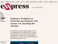 Bild zum Artikel: Explosive Neuigkeit zu Nord-Stream-Gaslecks: CIA warnte vor Anschlag der Ukraine