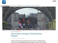 Bild zum Artikel: Städte in Frankreich starten Public-Viewing-Boykott gegen WM in Katar