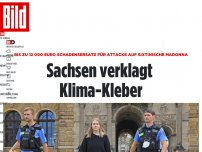 Bild zum Artikel: Bis zu 12 000 Euro Schadensersatz - Sachsen verklagt Klima-Kleber