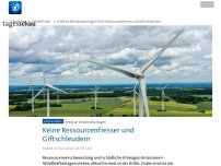 Bild zum Artikel: Windkraftanlagen: Keine Ressourcenfresser und Giftschleudern