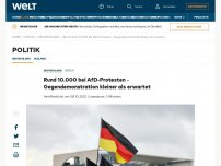 Bild zum Artikel: AfD-Demonstration in Berlin von zahlreichen Protesten begleitet