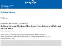 Bild zum Artikel: Goldene Hennen für Nana Mouskouri, Svenja Jung und Michael Patrick Kelly