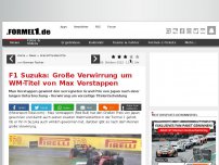 Bild zum Artikel: F1 Suzuka: Max Verstappen gewinnt nach langer Regenpause