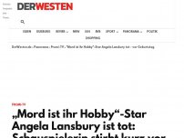 Bild zum Artikel: „Mord ist ihr Hobby“-Star Angela Lansbury ist tot: Schauspielerin stirbt wenige Tage vor ihrem Geburtstag